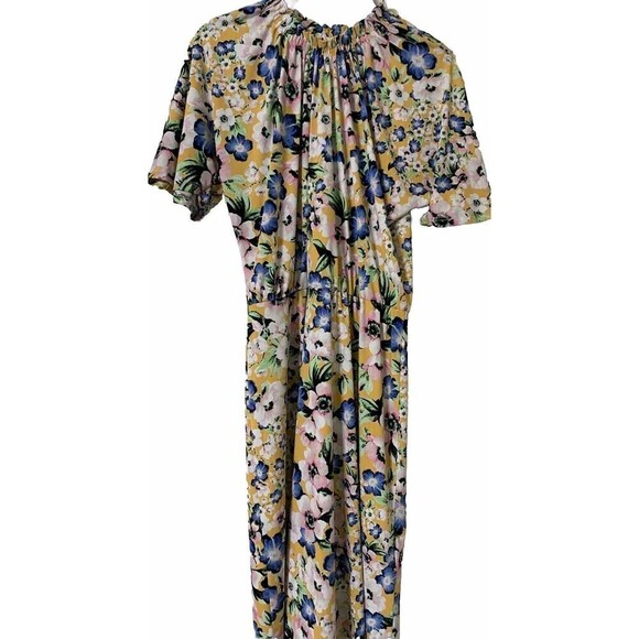 Maggy London Floral Print Dress Size 2 Elastic At The Waist. - Picture 2 of 5